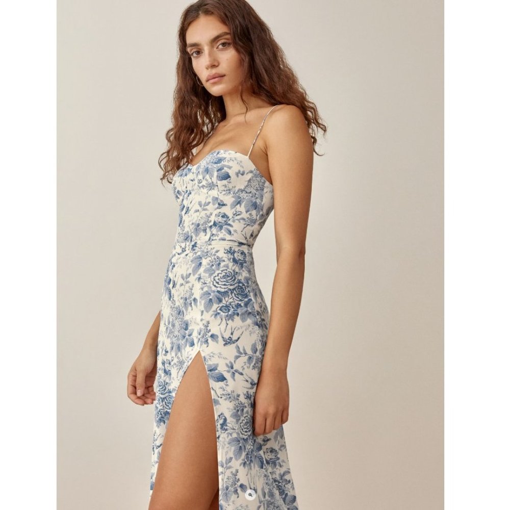 Reformation Juliette Dress | 🐋Pompadour🎉SALE🎀 NEW - Picture 7 of 13